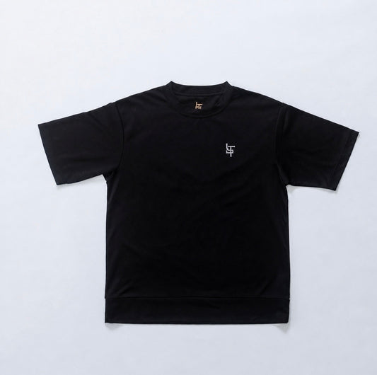 LUX TERRA　Tシャツ（ブラック✕襟ホワイト／ブラック✕襟ブラック）