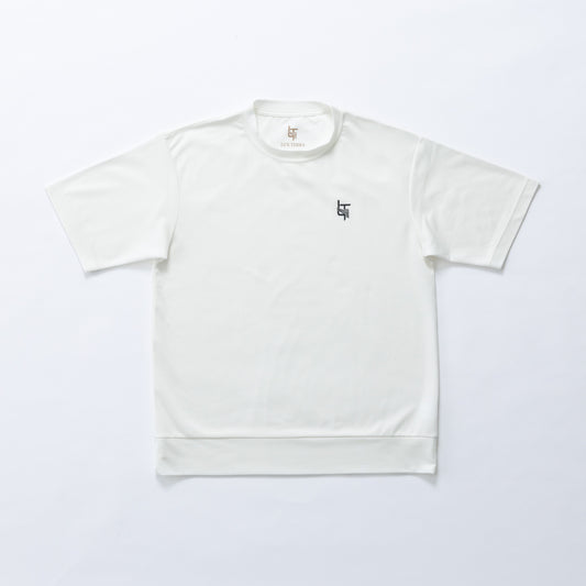 LUX TERRA　Tシャツ（ホワイト✕襟ホワイト／ホワイト✕襟ブラック）